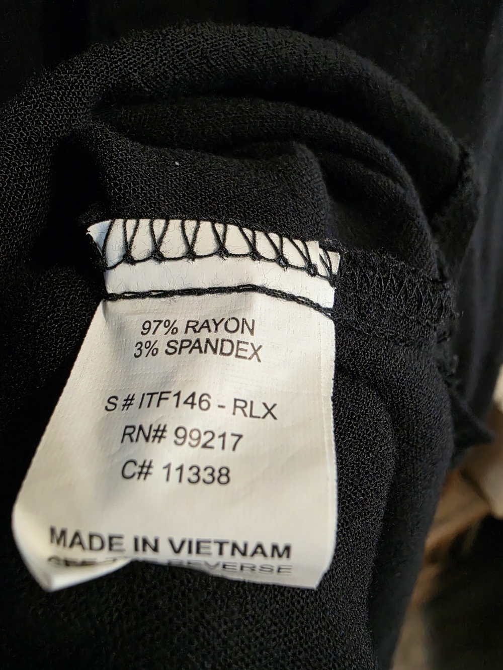 Moa Moa Black Boxy Cropped Button-Front Shirt - Picture 4 of 4